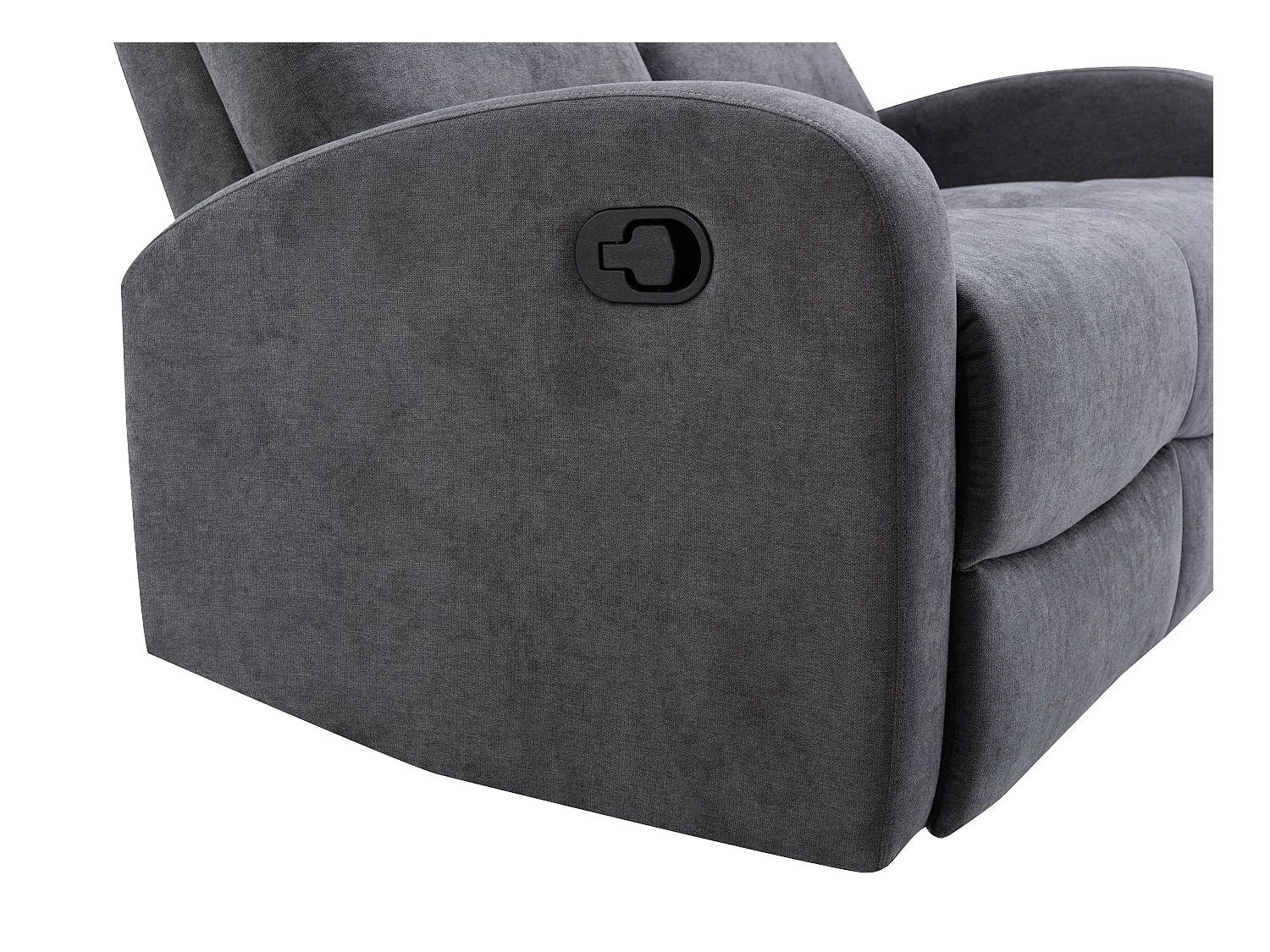 Divano relax 2 posti in Tessuto Grigio - EVELYN