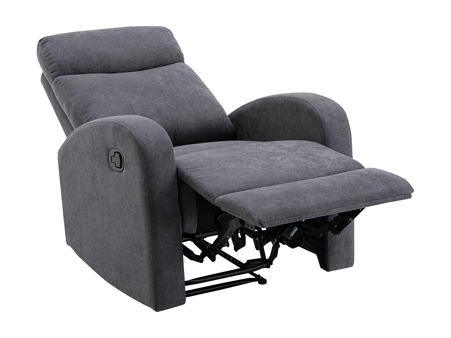 Grijze stoffen fauteuil EVELYN