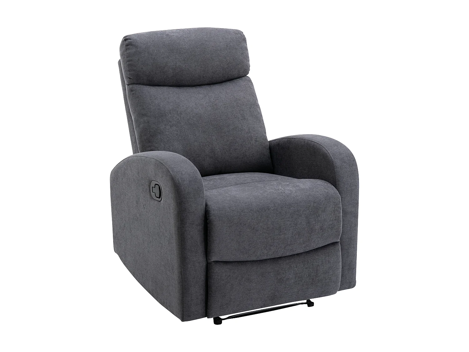 Grijze stoffen fauteuil EVELYN