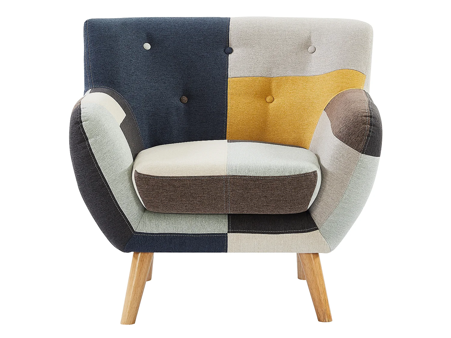 Fauteuil en tissu patchwork SERTI II