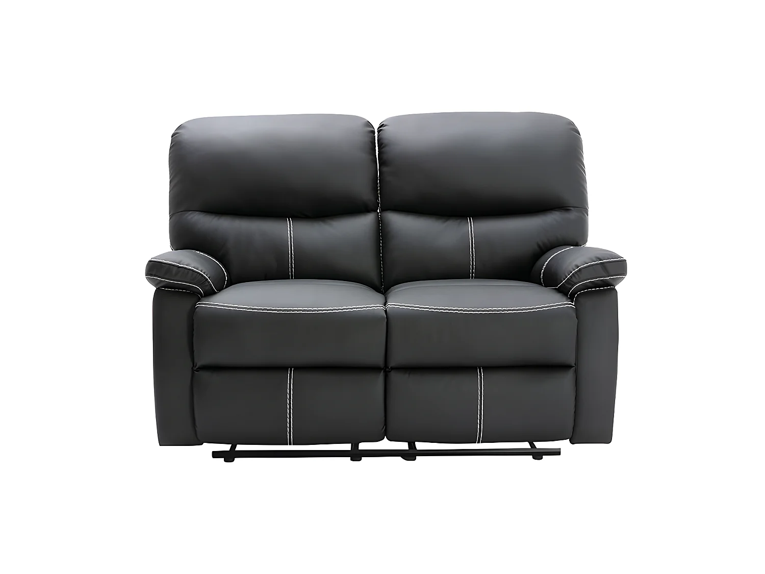 Couchgarnitur Relax 3+2+1 - Kunstleder - Schwarz - CANBY