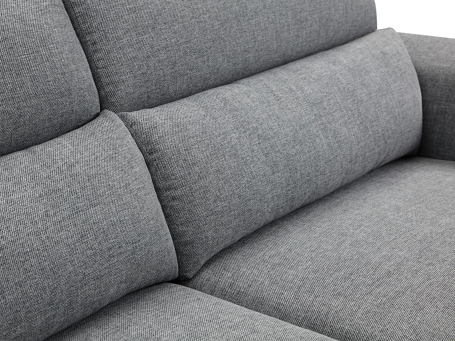 Relaxsofa Ecksofa elektrisch 3+2 Sitzer - Stoff - Grau - MACARI