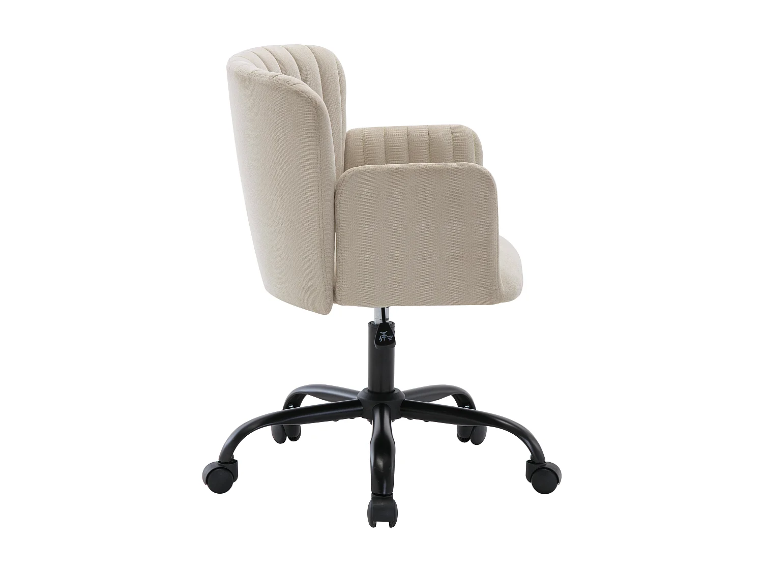 Silla de escritorio - Tela - Beige - Altura ajustable - TOARA