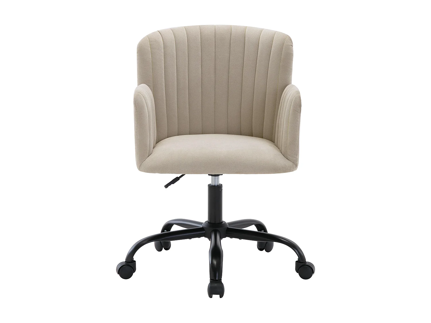 Silla de escritorio - Tela - Beige - Altura ajustable - TOARA