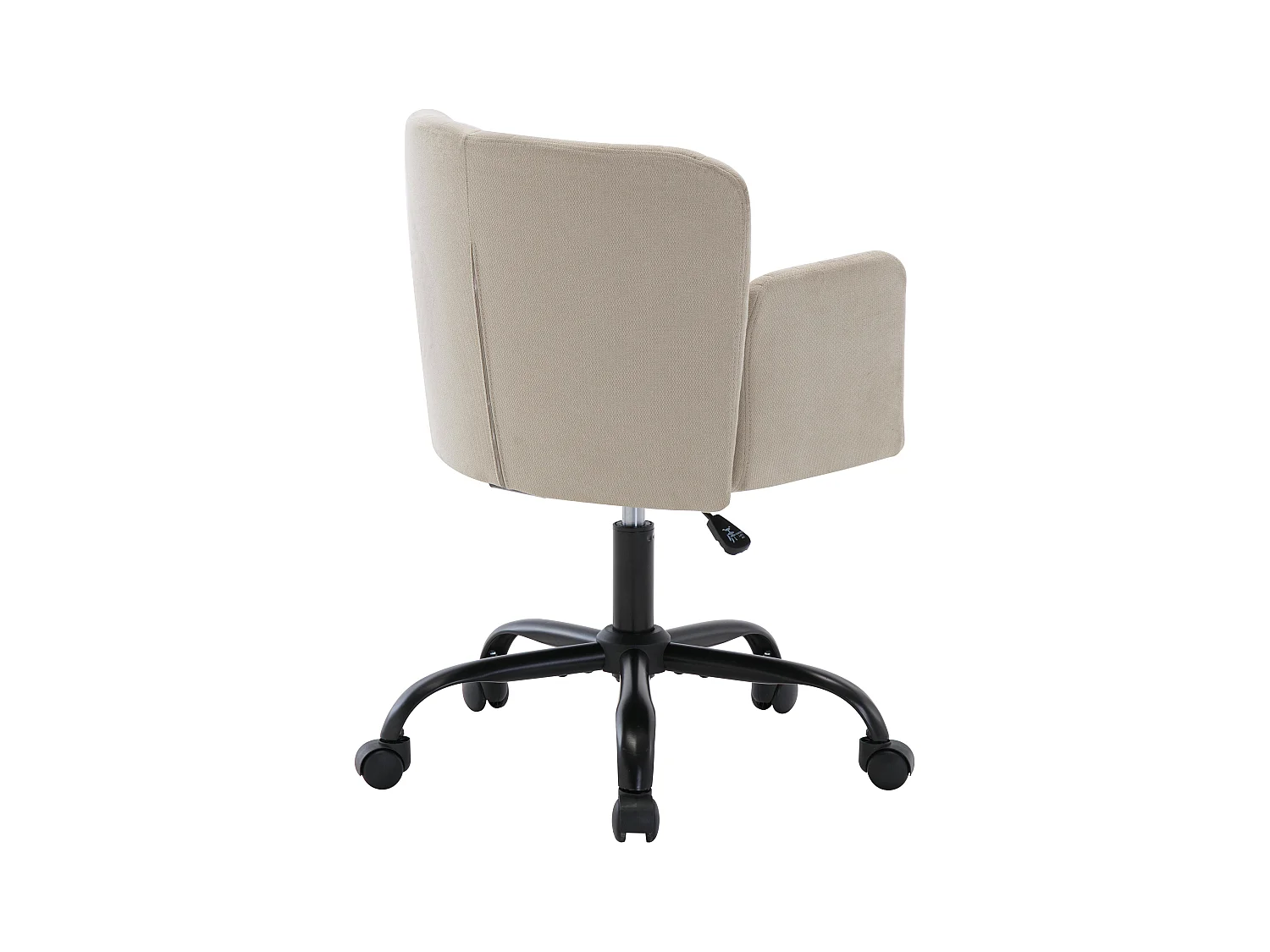 Fotel biurowy – tkanina – kolor beżowy – regulacja wysokości – TOARA