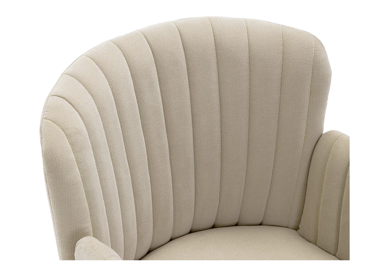 Fotel biurowy – tkanina – kolor beżowy – regulacja wysokości – TOARA