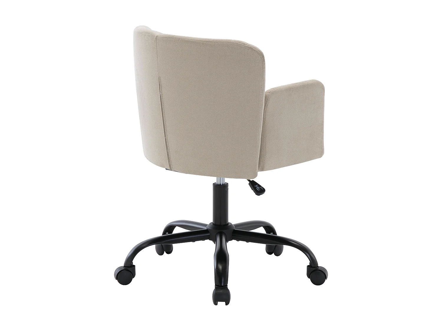 Chaise de bureau - Tissu - Beige - Hauteur réglable - TOARA