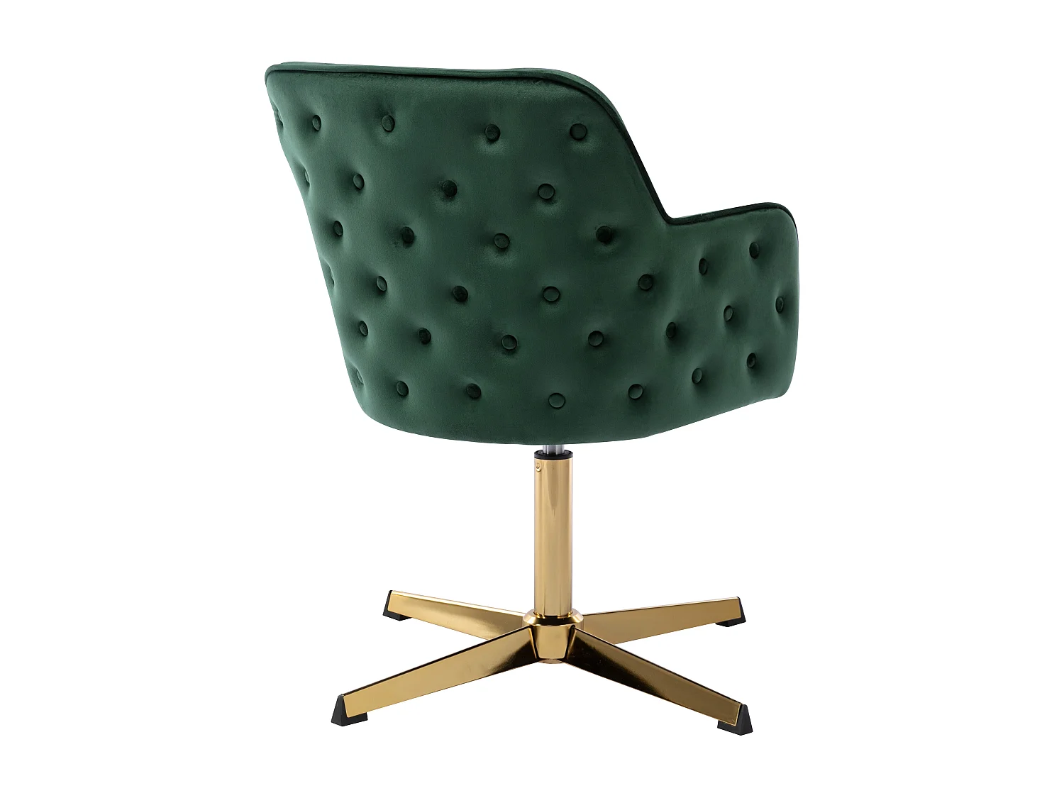 Chaise de bureau - Velours - Vert et doré - CAPULI de Pascal Morabito