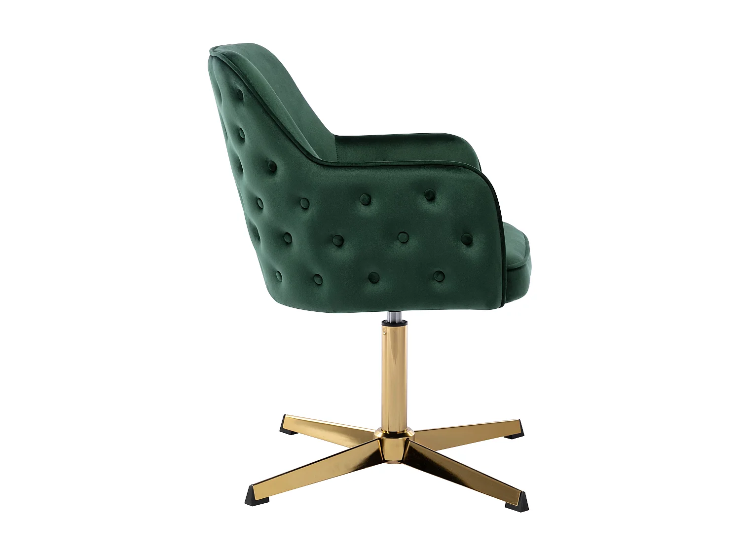 Chaise de bureau - Velours - Vert et doré - CAPULI de Pascal Morabito