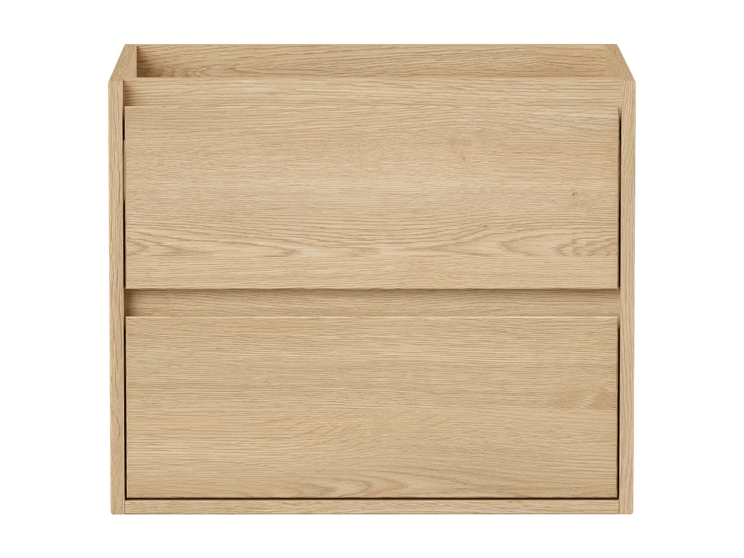 Mueble de baño flotante - Chapado en roble - 60 cm - MILIPAM