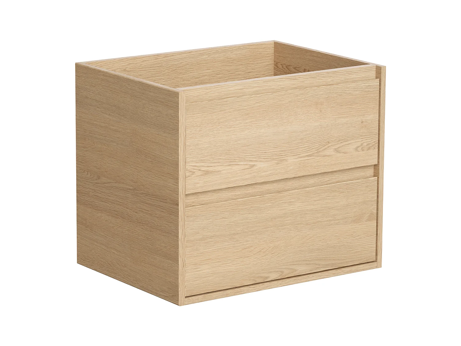 Mueble de baño flotante - Chapado en roble - 60 cm - MILIPAM