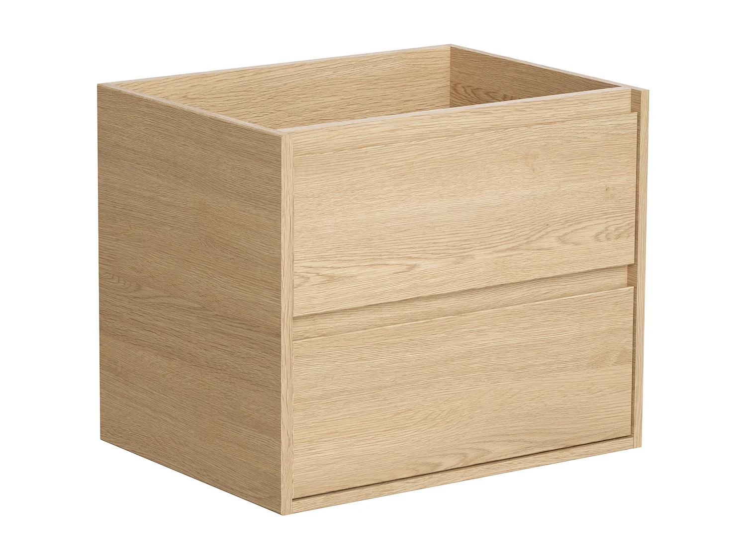 Meubel onder wastafel - Eikenfineer - 60 cm - MILIPAM