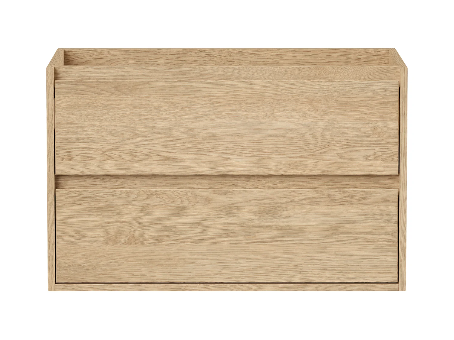 Meubel onder wastafel - Eikenfineer - 80 cm - MILIPAM