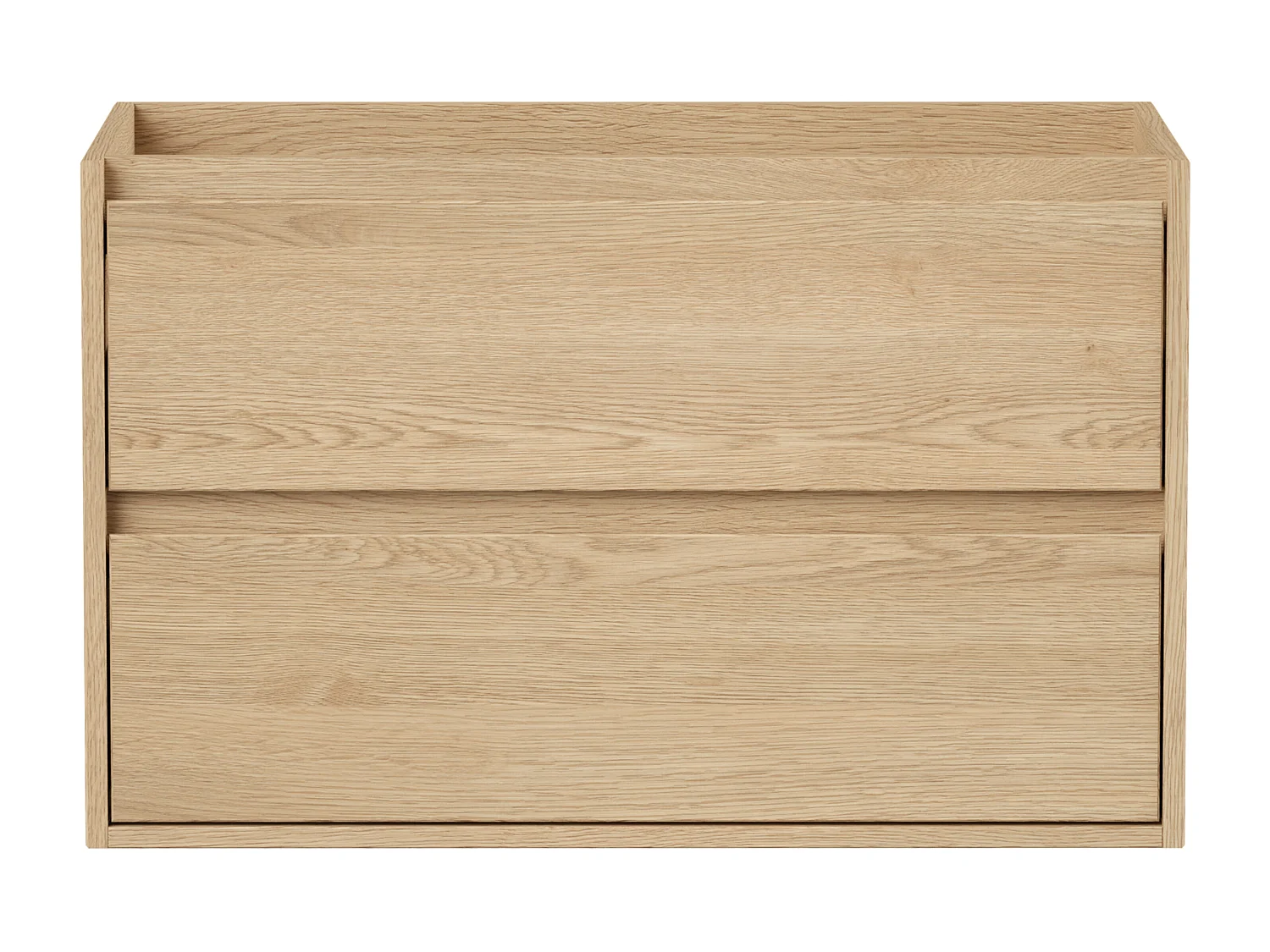 Væghængt vaskeskab - Egetræsfiner - 80 cm - MILIPAM