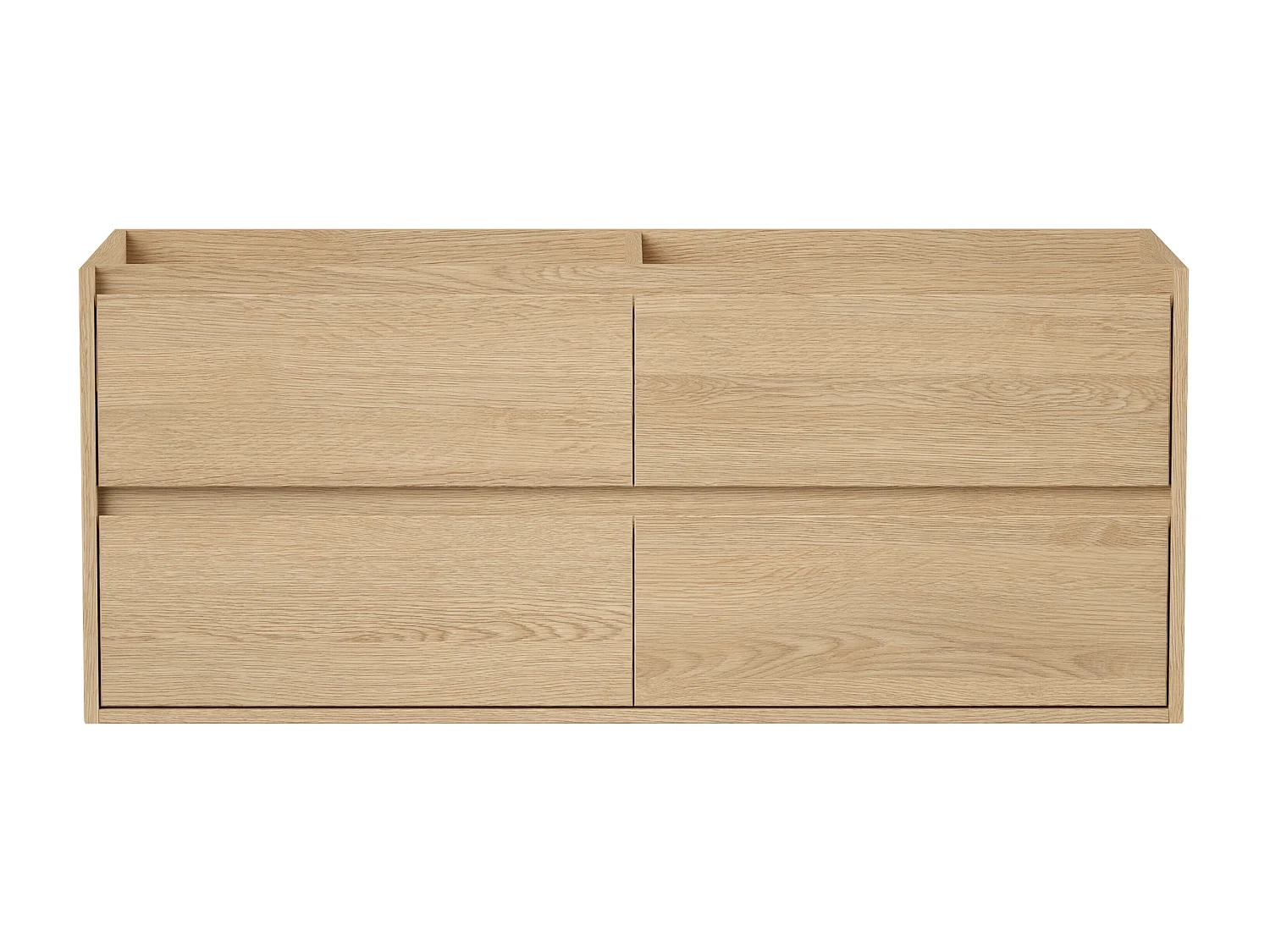 Waschbeckenunterschrank hängend - 120 cm - Eichenholzfurnier - MILIPAM