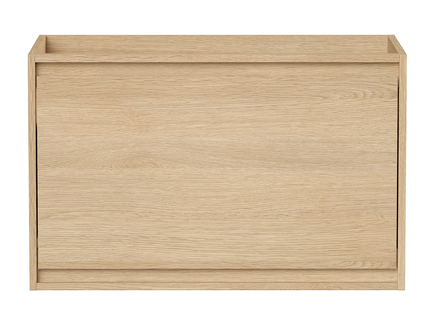 Szafka pod umywalkę z szufladą wewnętrzną - Okleina dębowa - 80 cm - MESLIVA