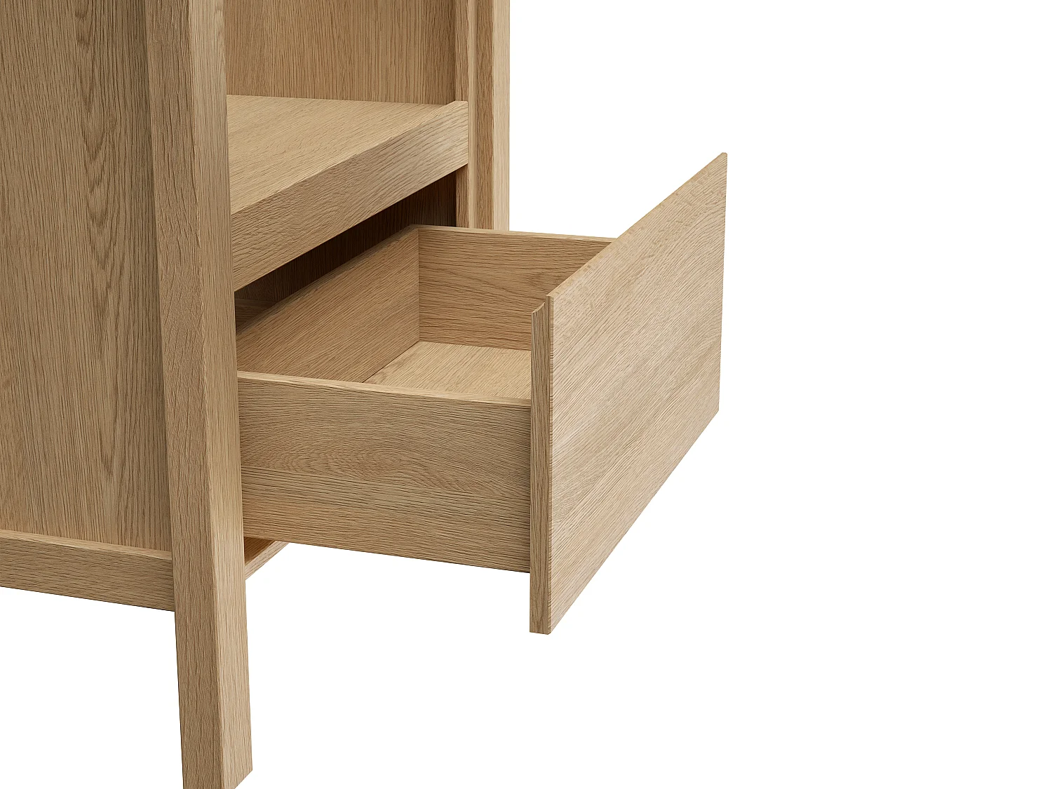 Móvel para colocar sob o lavatório com nicho de arrumação, folha de carvalho, 80 cm - COSMOTI