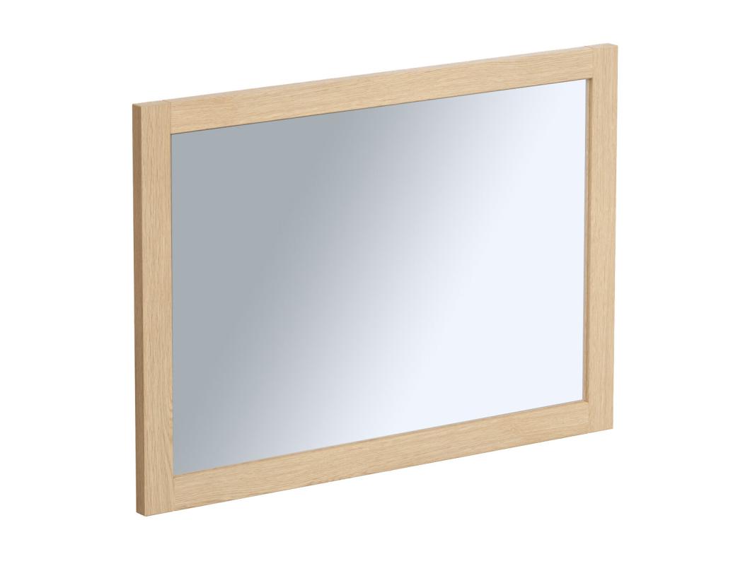 Lustro prostokątne z ramą z okleiną dębową - Szer. 50 x Wys. 70 cm - TIMEA