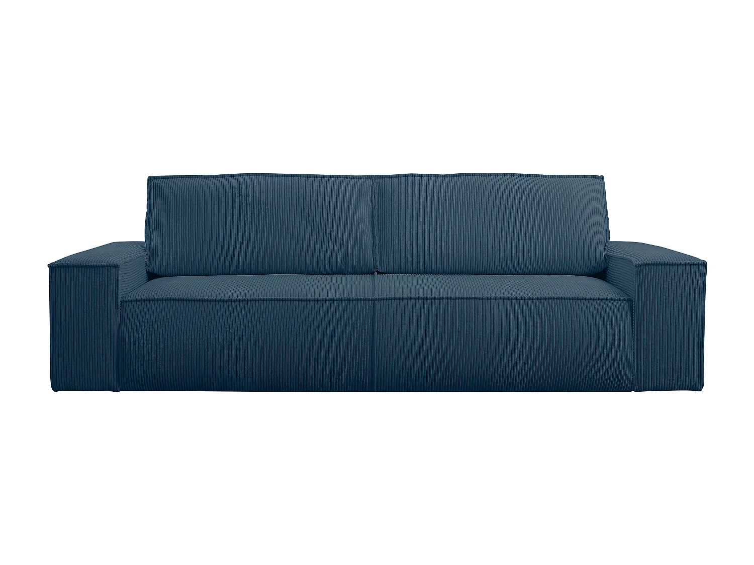 Schlafsofa 4-Sitzer - Cord - Blau - AMELIA