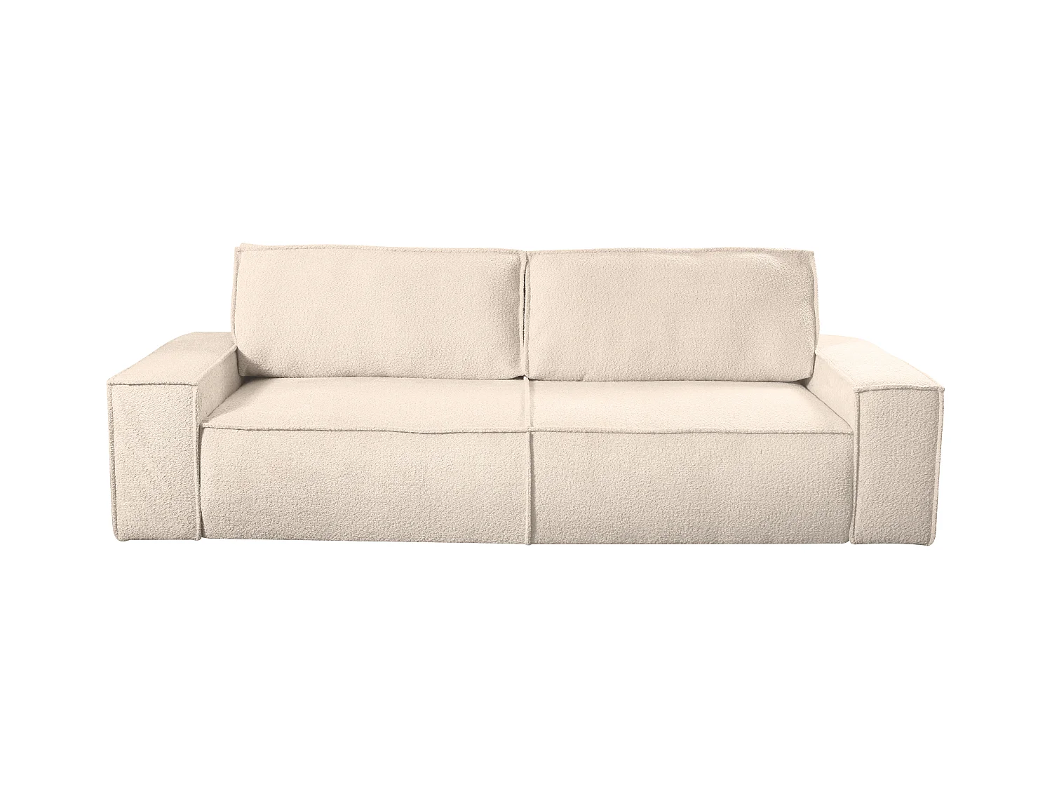3-zits slaapbank van teddy stof - Beige - AMELIA van PASCAL MORABITO