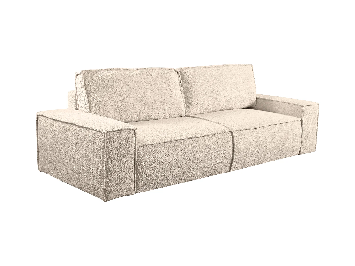3-zits slaapbank van teddy stof - Beige - AMELIA van PASCAL MORABITO