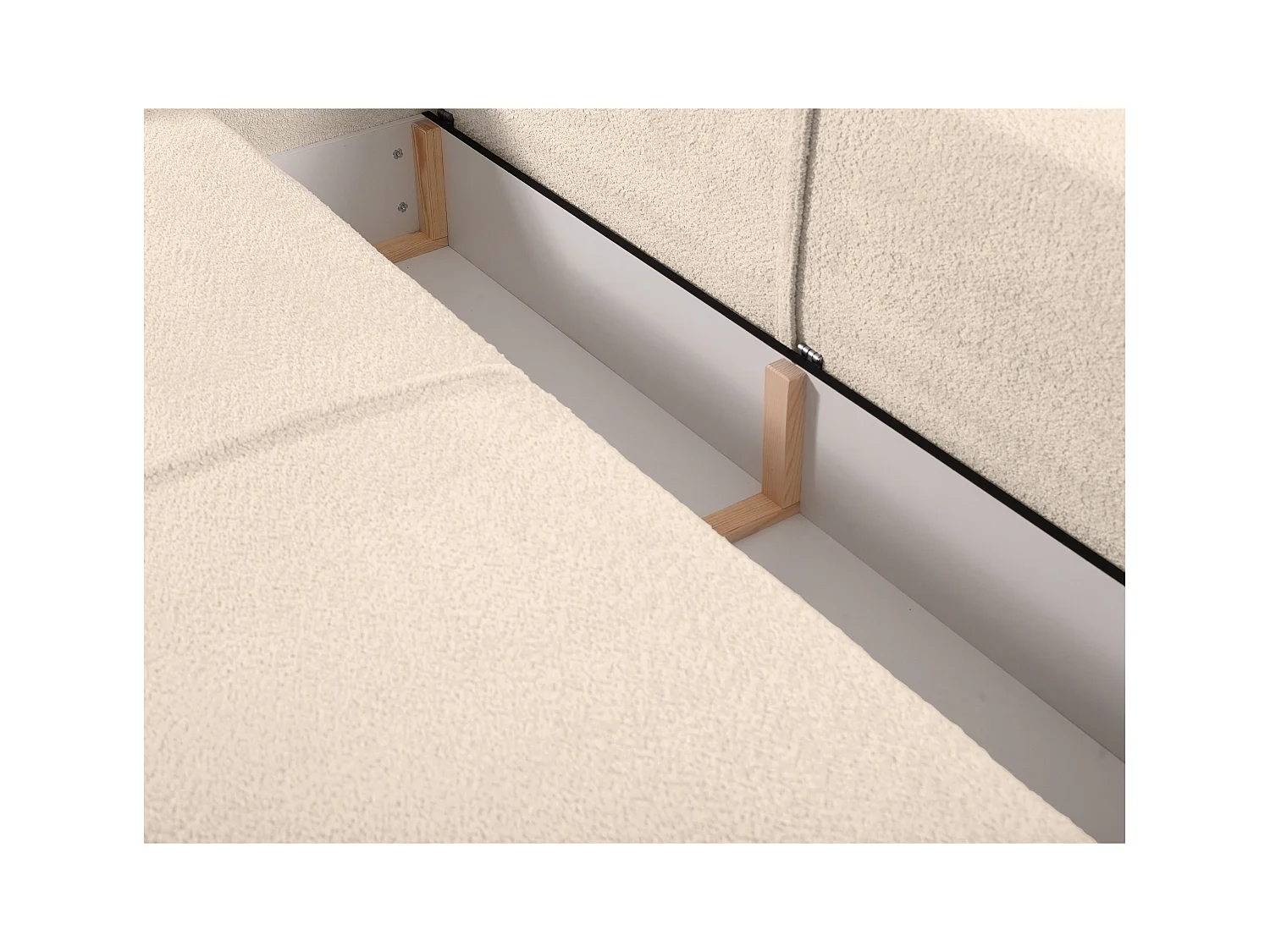 3-zits slaapbank van teddy stof - Beige - AMELIA van PASCAL MORABITO