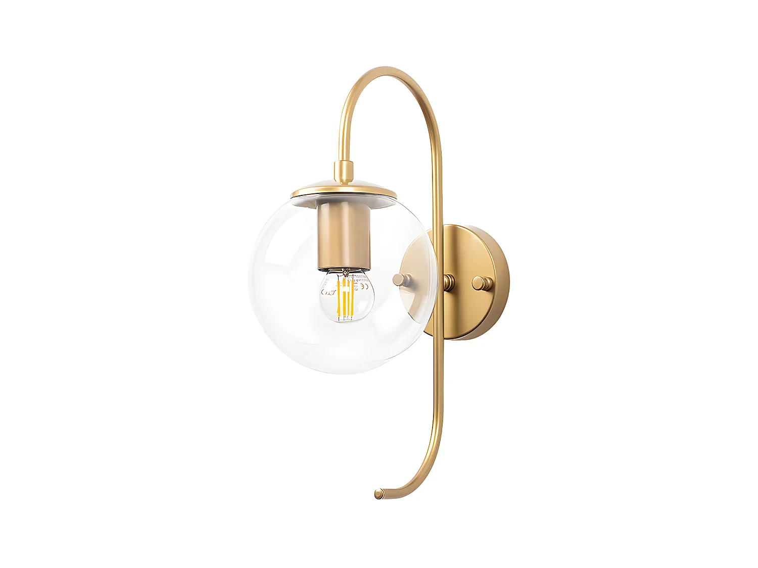 Aplique de metal vintage - Prof 27 x Alt. 36 cm - Color dorado - PROLAL