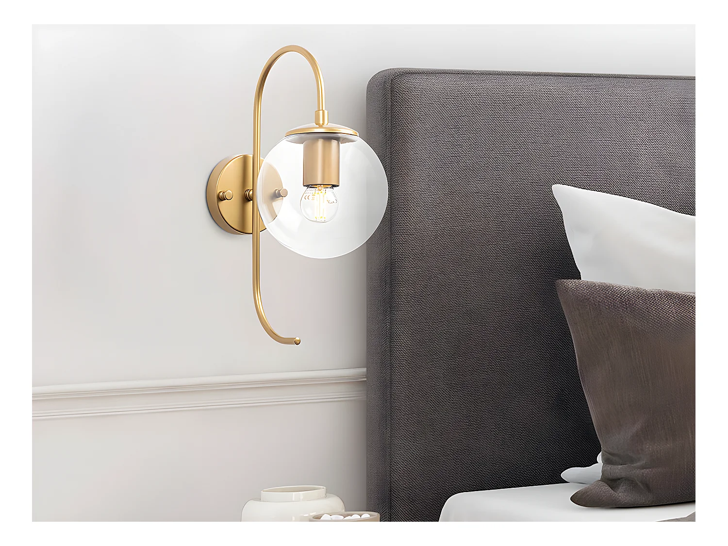 Aplique de metal vintage - Prof 27 x Alt. 36 cm - Color dorado - PROLAL