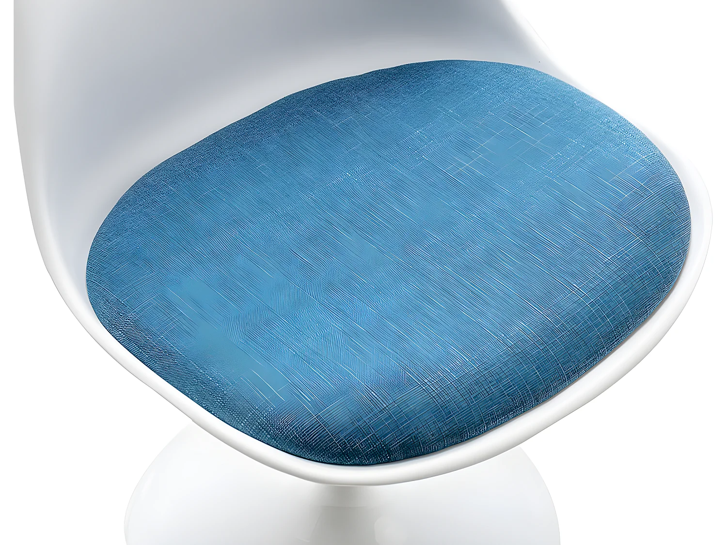 Stuhl 2er-Set - Polypropylen & Metall - Blau & Weiß - XAFY