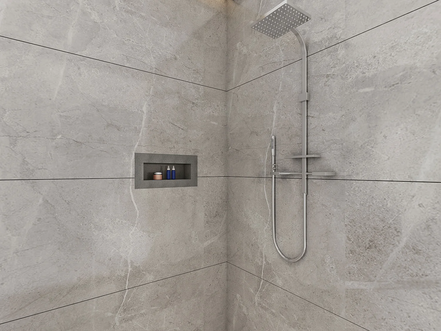 Niche de douche à encastrer et prête à carreler - 40 x 20 cm - KLARA