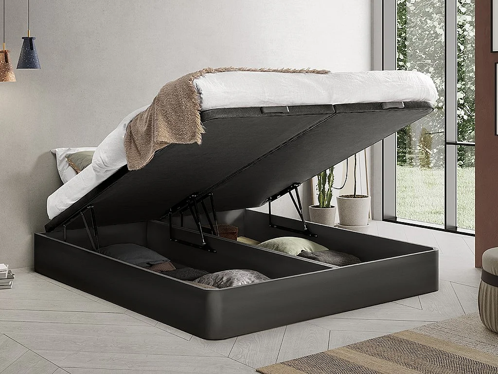Boxspring - 180 x 200 cm - Mat zwart - HESTIA van YSMÉE