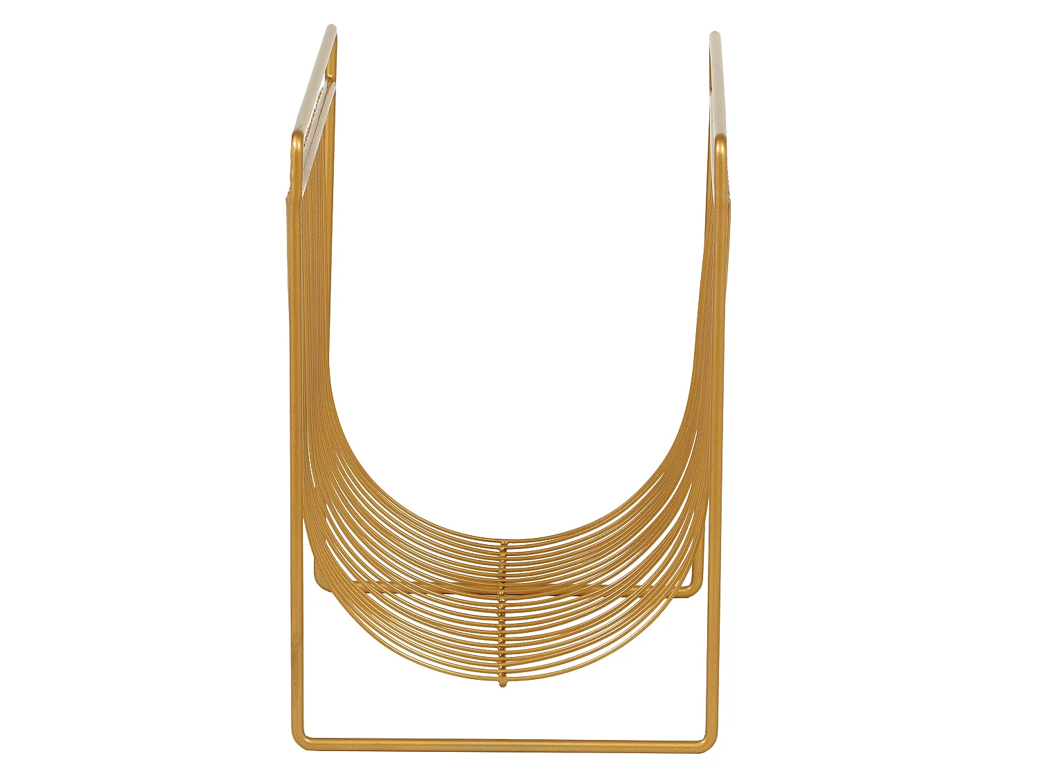 Porte-revues filaire - L.36 x P. 23 x H.33 cm - Métal - Doré - POLIARA