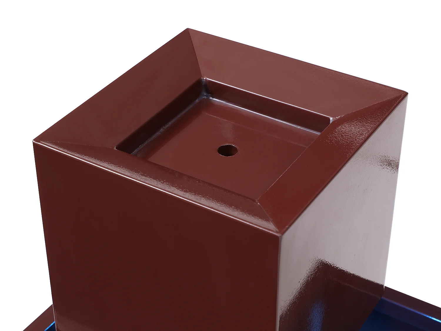 Fontaine d'extérieur en acier inoxydable avec LED - H.65 cm - Terracotta - CARDINA