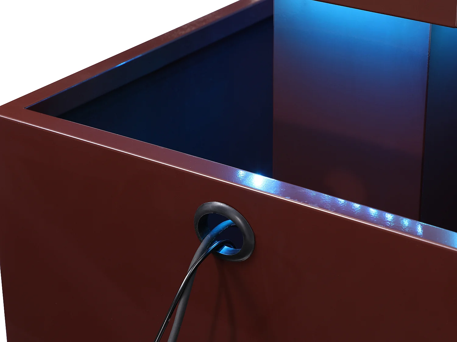 Fontaine d'extérieur en acier inoxydable avec LED - H.65 cm - Terracotta - CARDINA