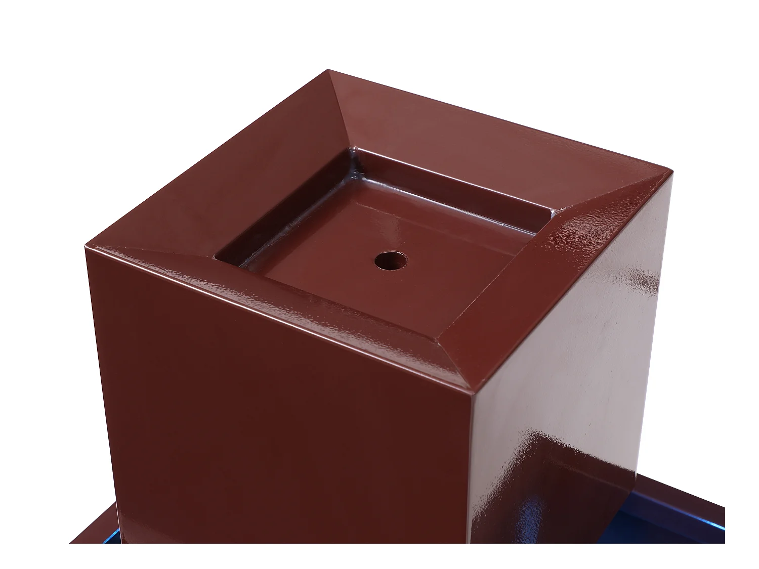 Fuente de exterior de acero inoxidable con LED - Alt. 65 cm - Terracota - CARDINA