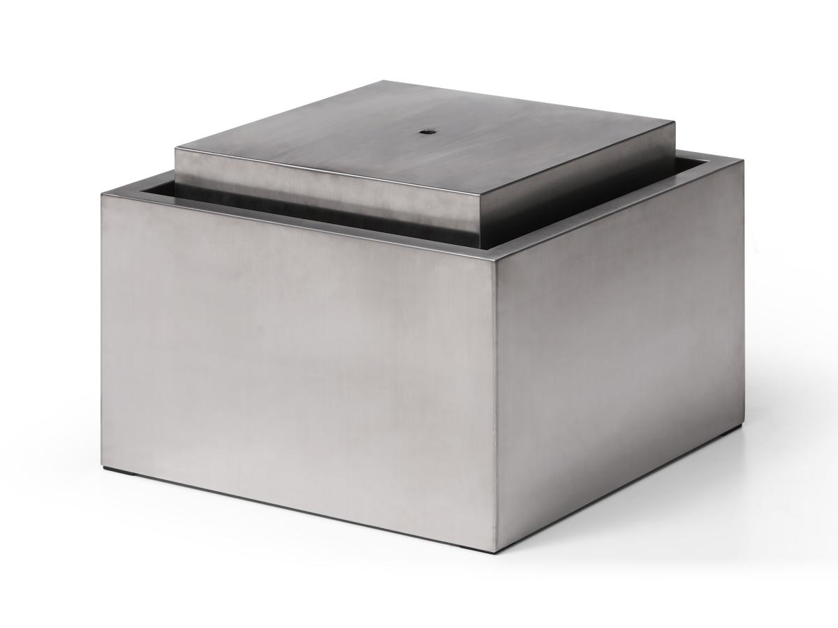 Außenbrunnen aus Edelstahl - H 34 cm - Silberfarben - TILAPIA günstig online kaufen