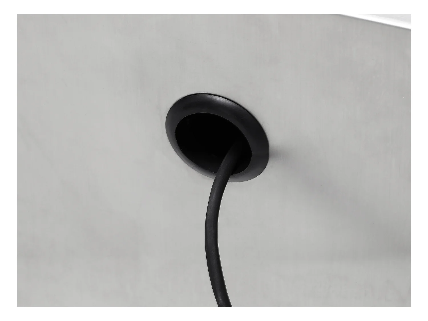 Außenbrunnen aus Edelstahl - H 34 cm - Silberfarben - TILAPIA