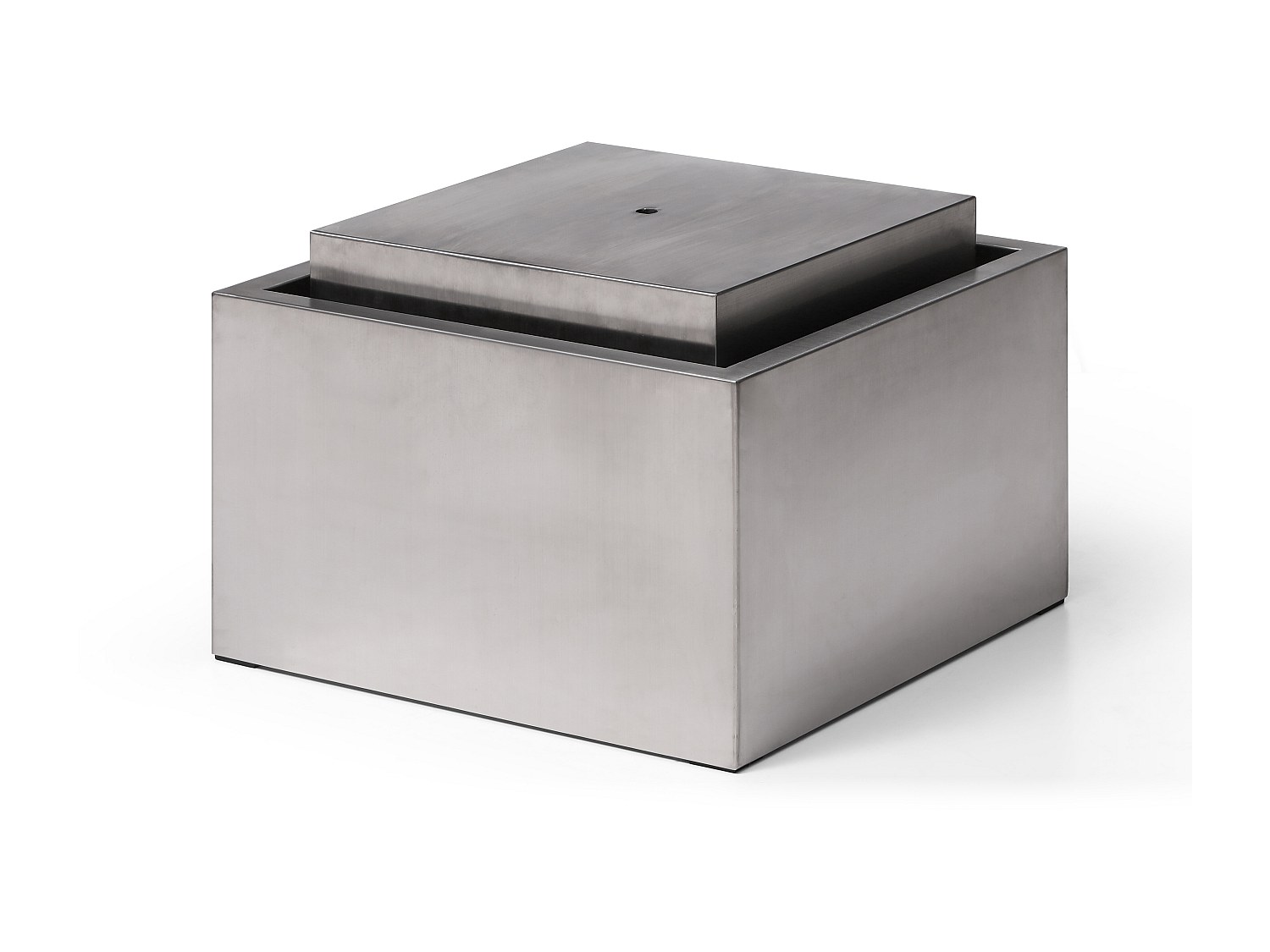 Außenbrunnen aus Edelstahl - H 34 cm - Silberfarben - TILAPIA günstig online kaufen