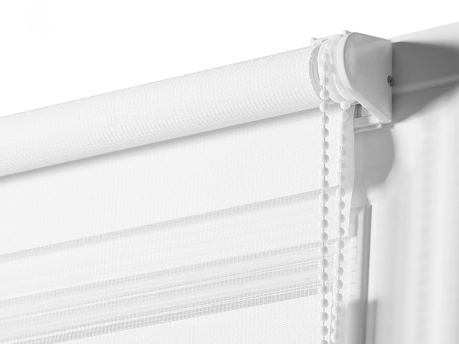 Store enrouleur jour/nuit  en polyester - 60 x 180 cm - Blanc - BARILI