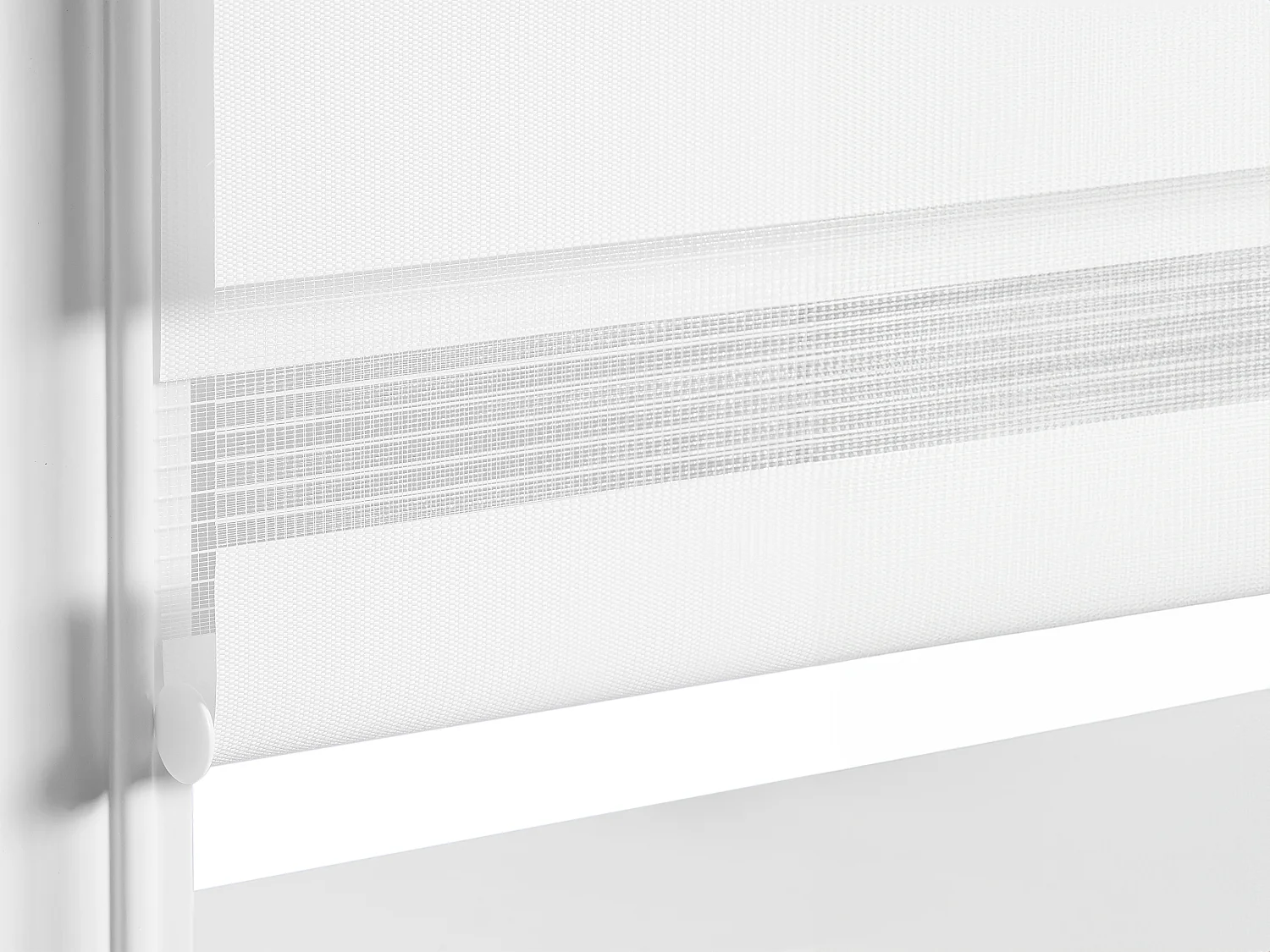 Store enrouleur jour/nuit  en polyester - 60 x 180 cm - Blanc - BARILI