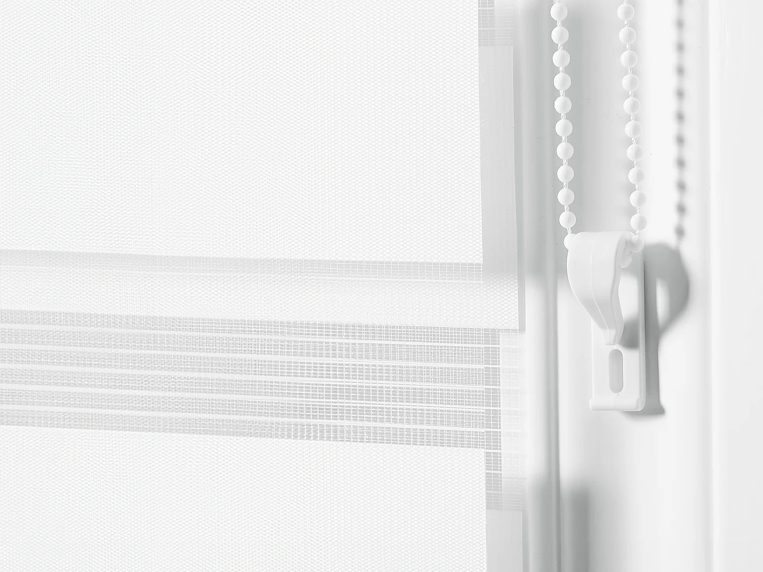 Store enrouleur jour/nuit  en polyester - 60 x 180 cm - Blanc - BARILI