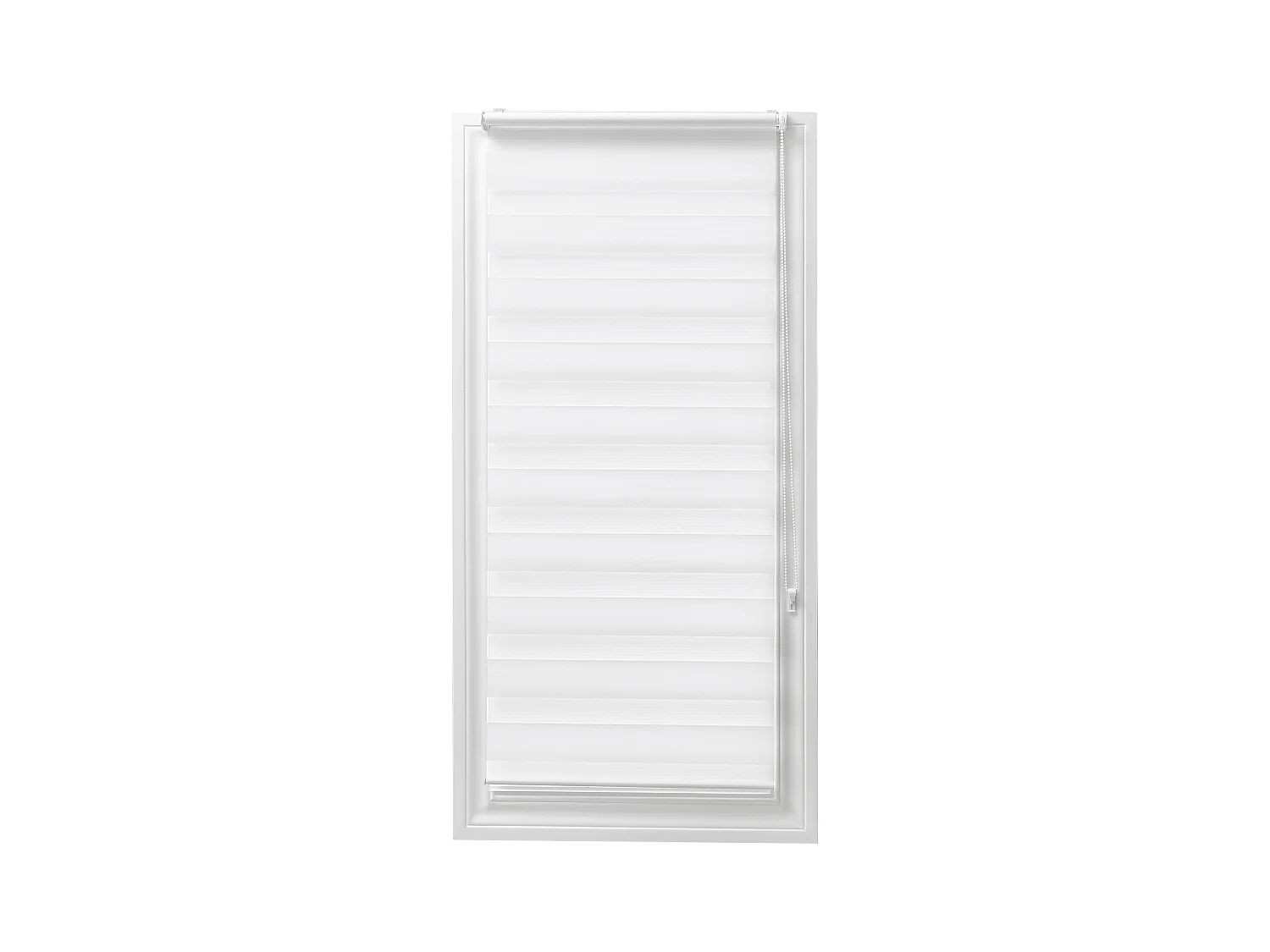Store enrouleur jour/nuit  en polyester - 60 x 180 cm - Blanc - BARILI