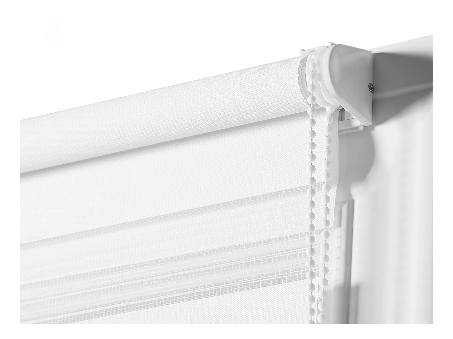Store enrouleur jour/nuit  en polyester - 60 x 180 cm - Blanc - BARILI