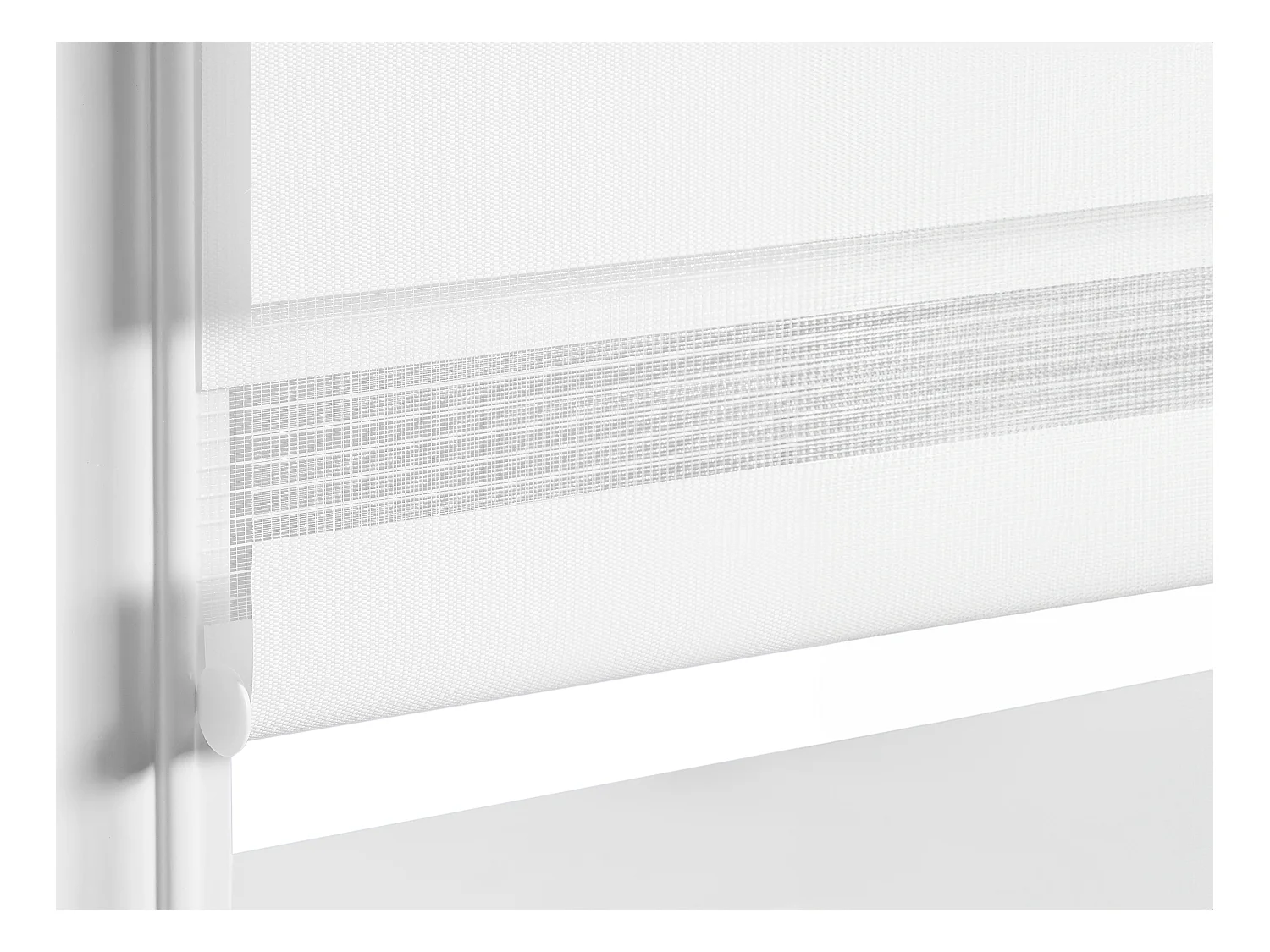 Store enrouleur jour/nuit  en polyester - 60 x 180 cm - Blanc - BARILI