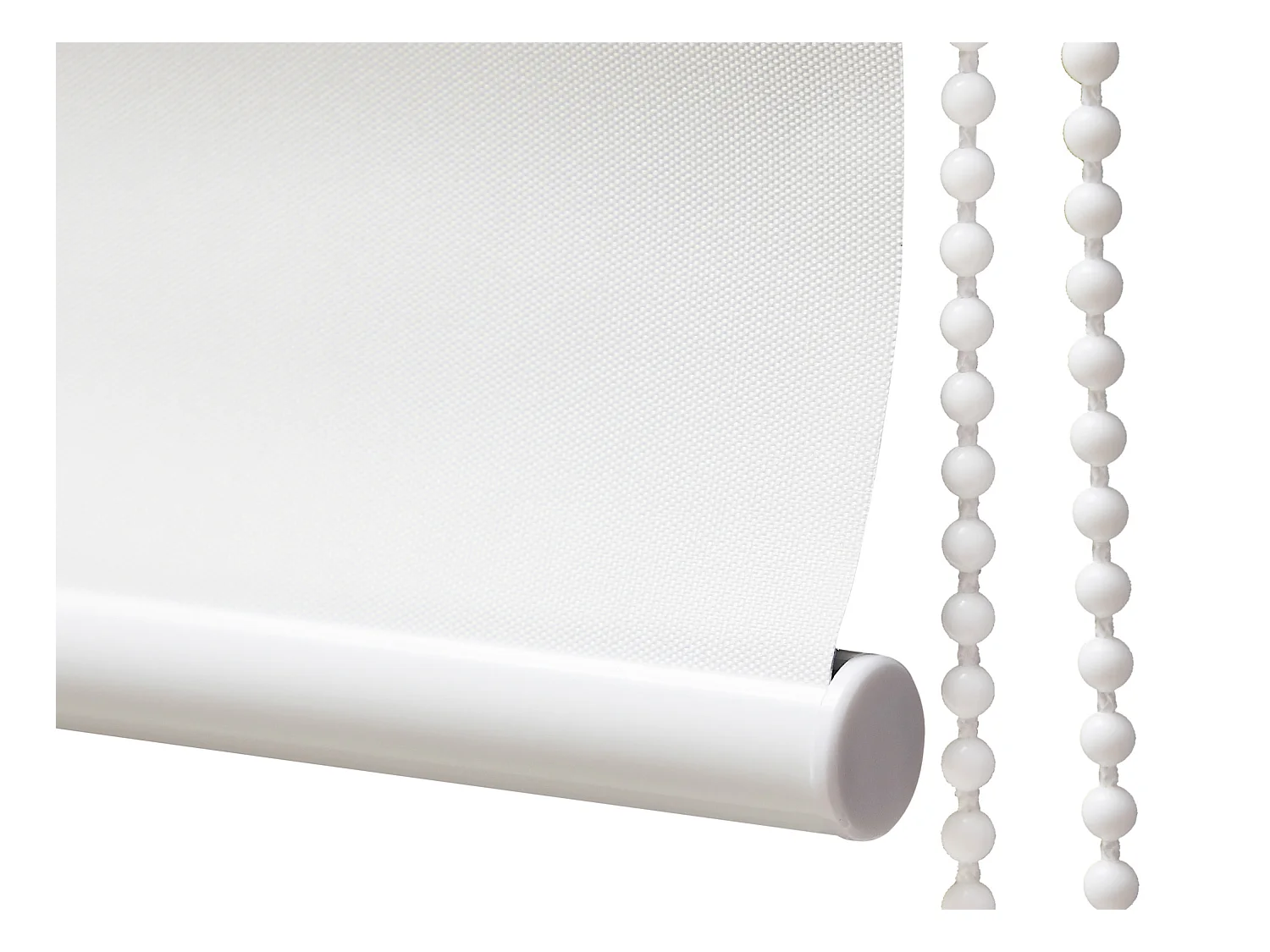 Store enrouleur occultant en polyester - 180 x 180 cm - Blanc - MARRILA