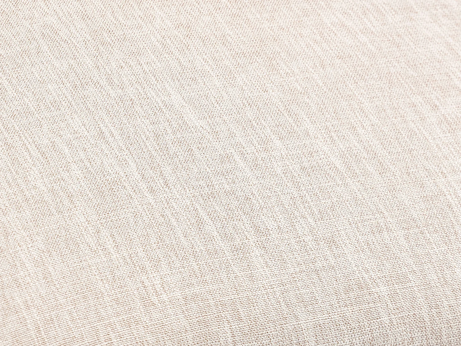 Lot de 2 chaises - Cannage, tissu et bois d'hévéa - Beige - ANTOINETTE