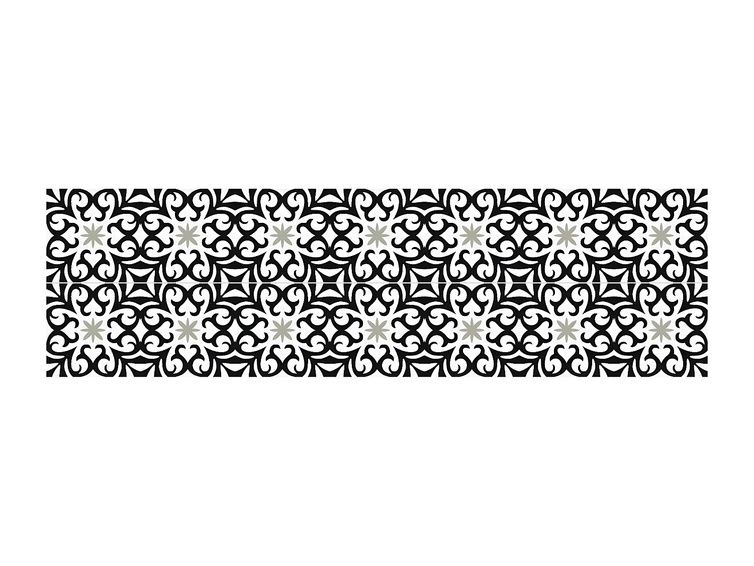 Stickers adhésifs escalier carrelages contremarche - SAVERIA - 2 bandes de 16.5x115.5cm