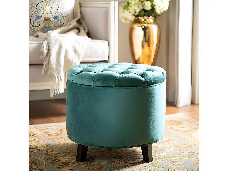 Banc & Ottomane Bleu marine 53 X 53 X 49.78 cm - Cathy