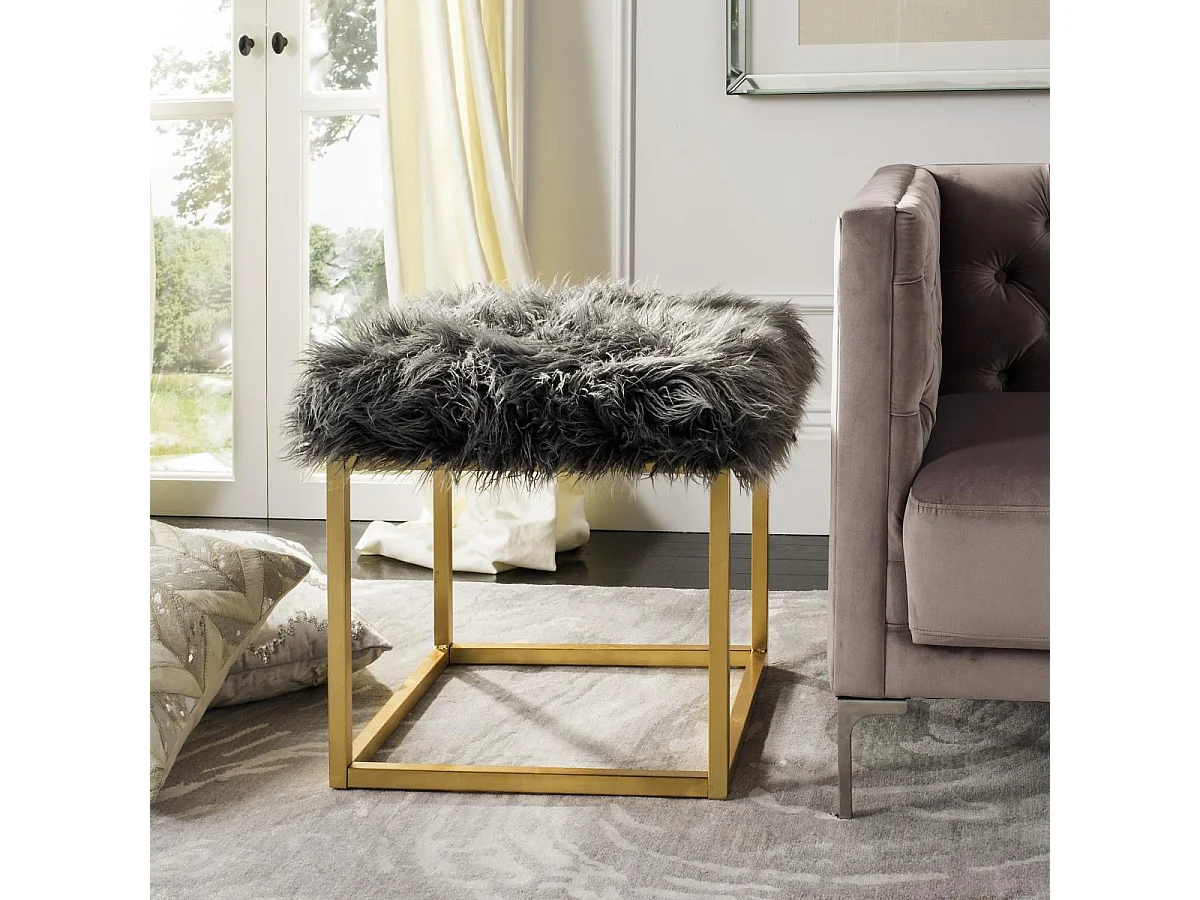 Banc & Ottomane Gris 53 X 53 X 50.8 cm - Orra