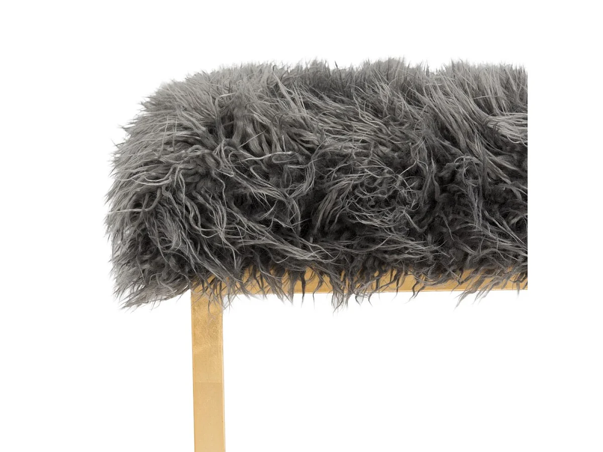 Banc & Ottomane Gris 53 X 53 X 50.8 cm - Orra